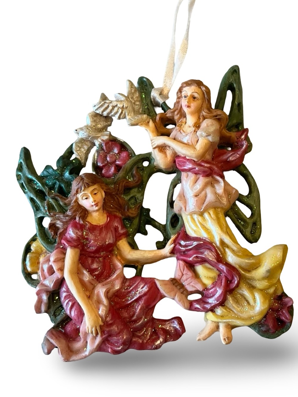Vintage Forest Fairy Christmas Ornament Large